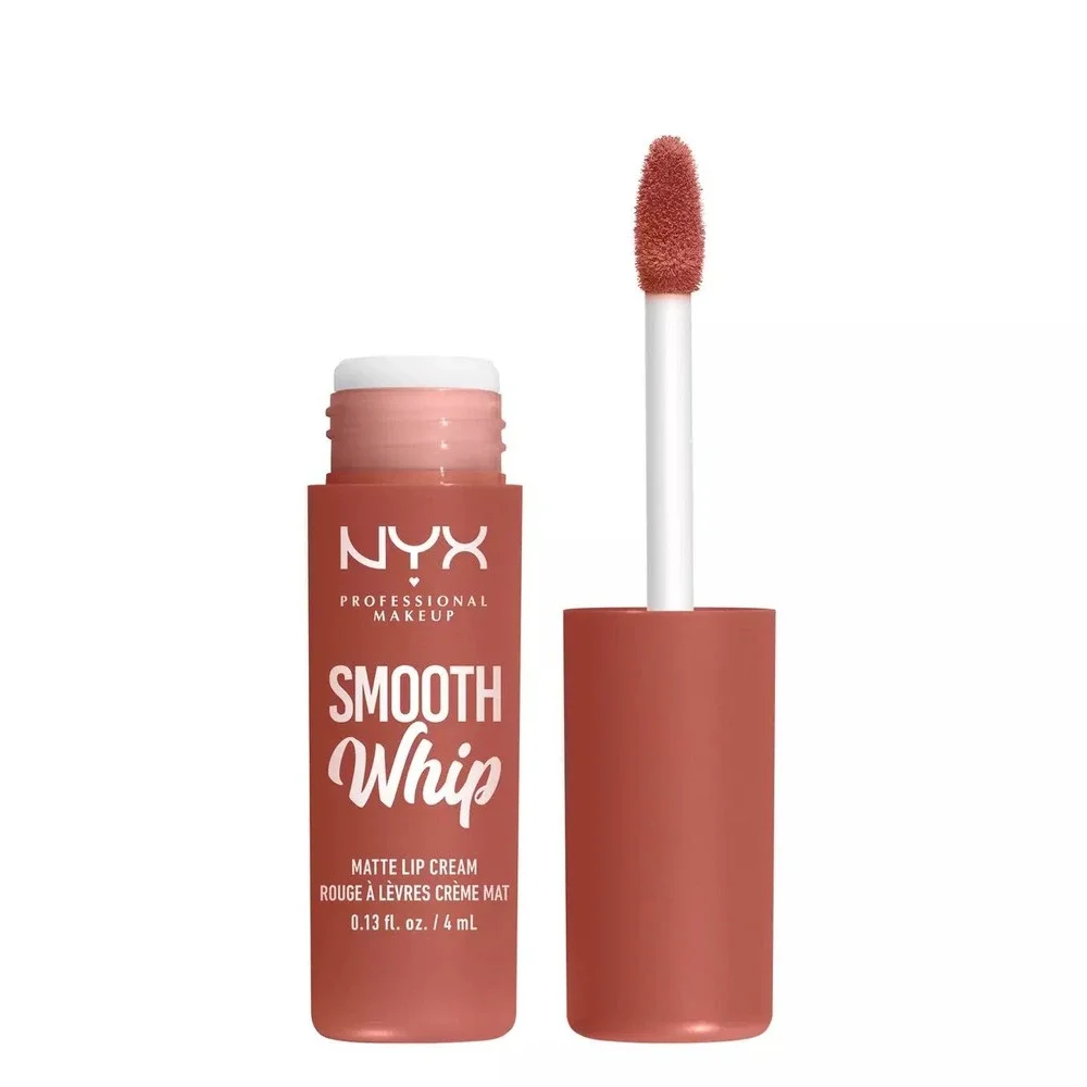 NEW NYX Smooth Whip Matte Lip Cream Kitty Belly Nude Apricot Vegan 0.13oz 4ml